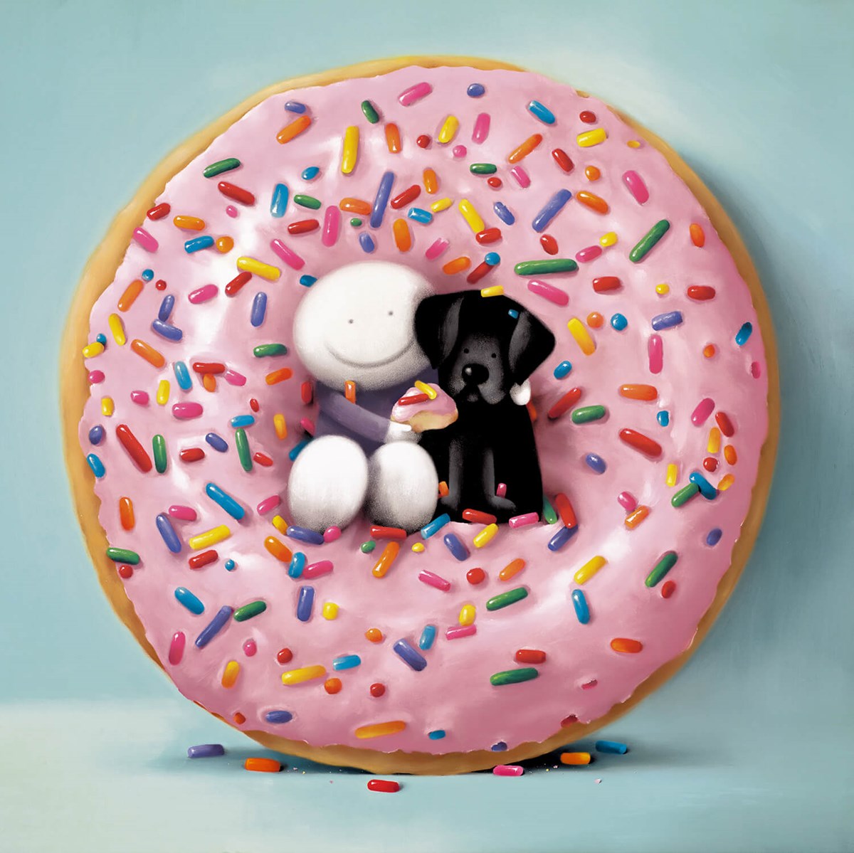 I Love You Hundreds and Thousands Mounted Print by Artist Doug Hyde