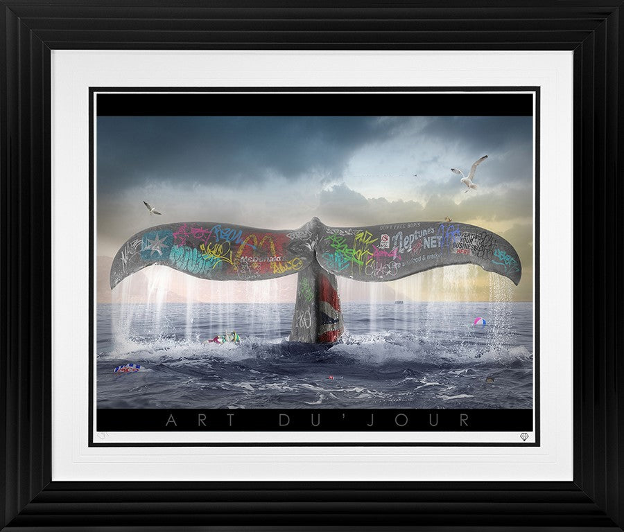 A Whales Tale Framed Print on Paper by Artist JJ Adams