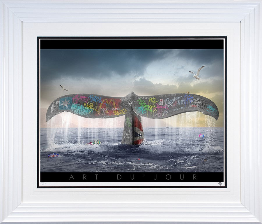 A Whales Tale Framed Print on Paper by Artist JJ Adams