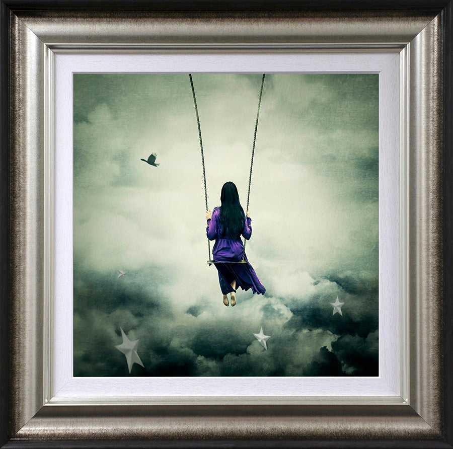 Above The Night Sky Framed Print on Paper by Artist Michelle Mackie