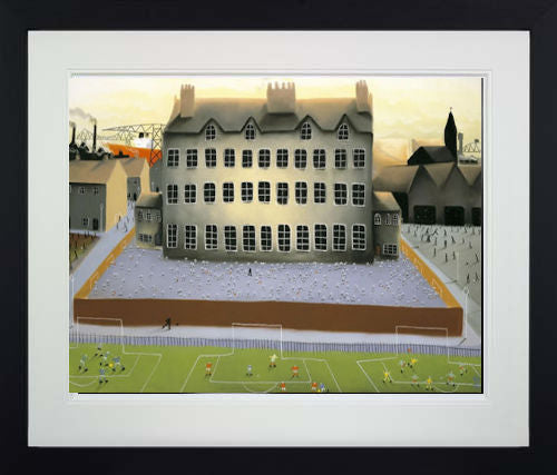 All The World is Playing Framed Print on Paper by Artist Mackenzie Thorpe