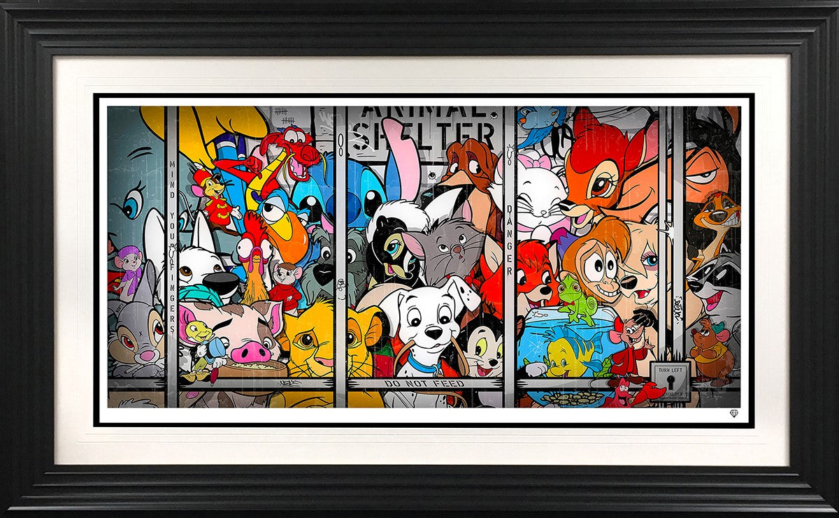 Animal Shelter Framed Print on Paper by Artist JJ Adams