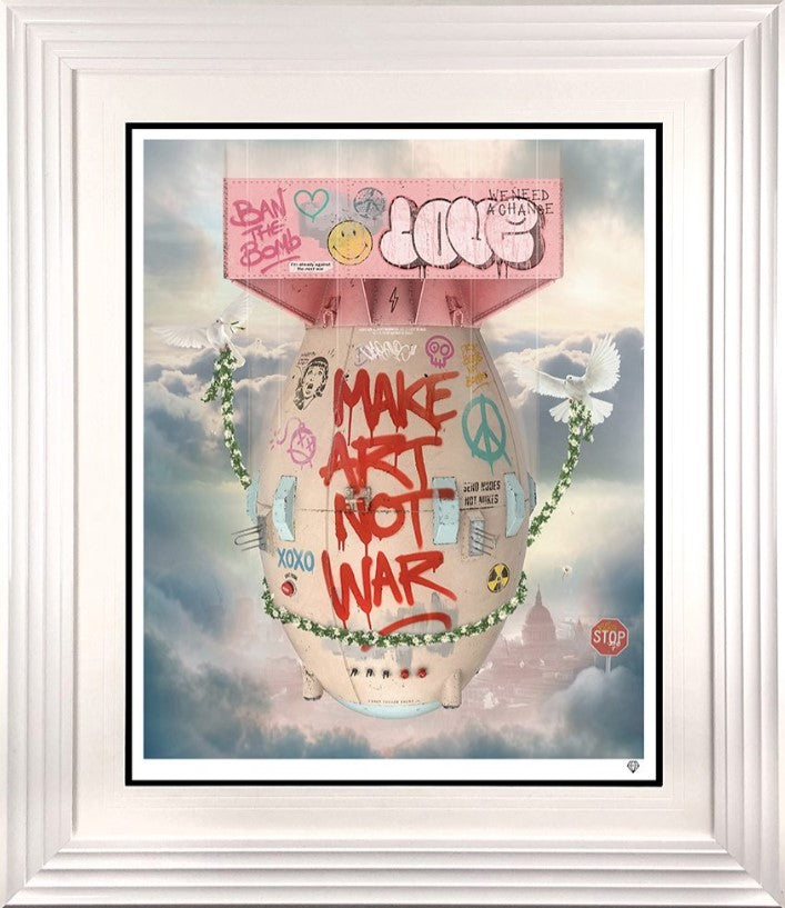 Art Bomb Framed Print on Paper by Artist JJ Adams