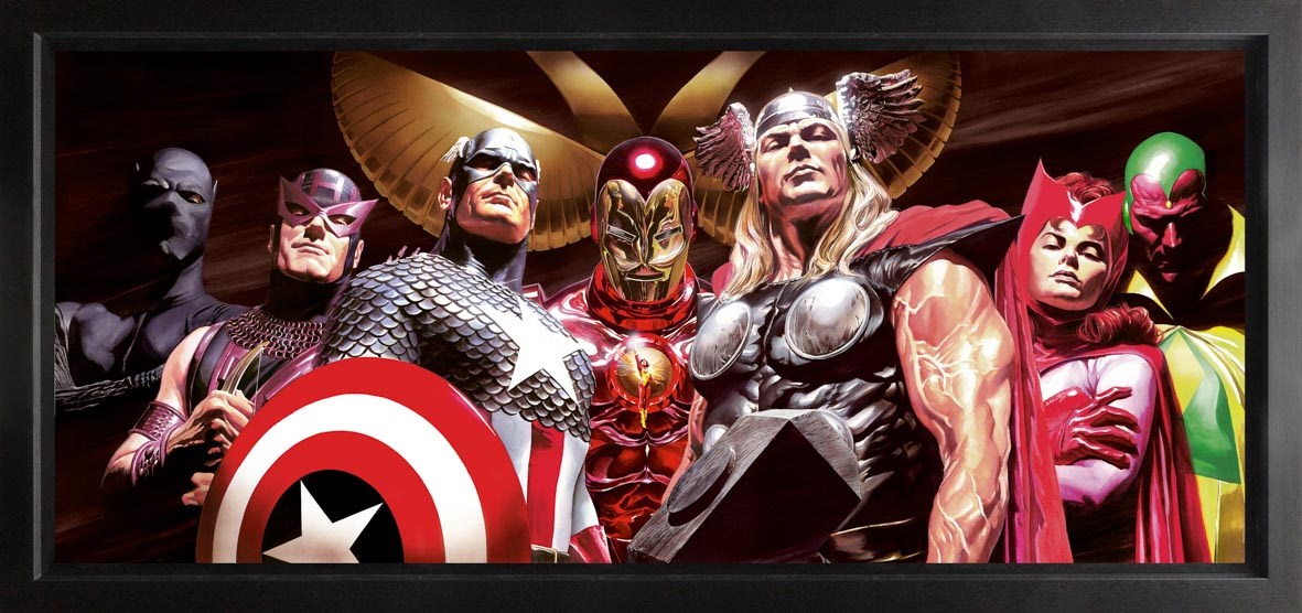 Assemble Framed Print on Canvas by Artist Alex Ross 