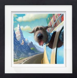 Back On The Road Framed Print on Paper by Artist Stephen Hanson