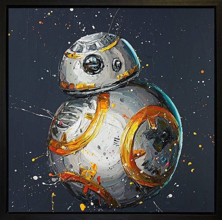 BB8 Framed Print on Canvas by Artist Paul Oz