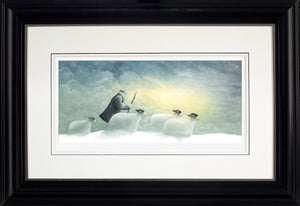 Beautiful Snow Framed Print on Paper by Artist Mackenzie Thorpe