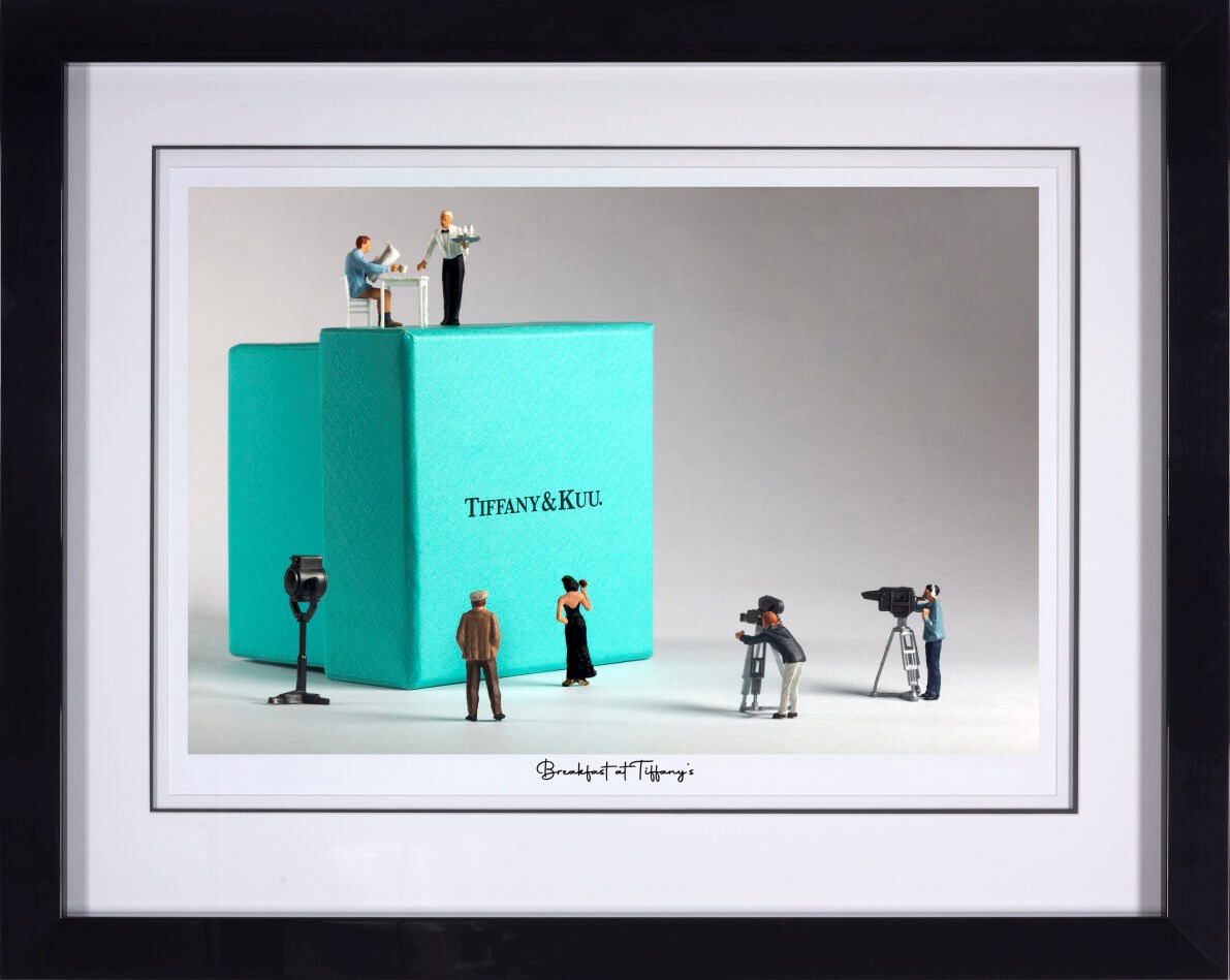 Breakfast at Tiffanys Framed Paper Edition by Artist Mr Kuu