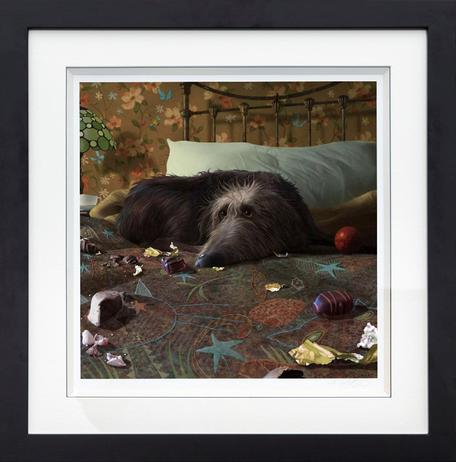 Breakfast in Bed Framed Print on Paper by Artist Stephen Hanson