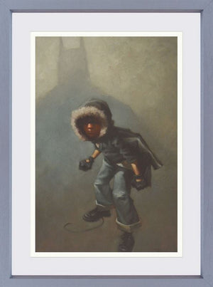 Caped Crimebuster Framed Print on Paper by Artist Craig Davison