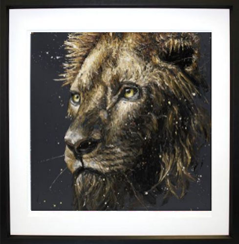 Cecil Framed Print on Paper by Artist Paul Oz