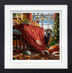 Christmas Dinner Framed Print on Paper by Artist Stephen Hanson