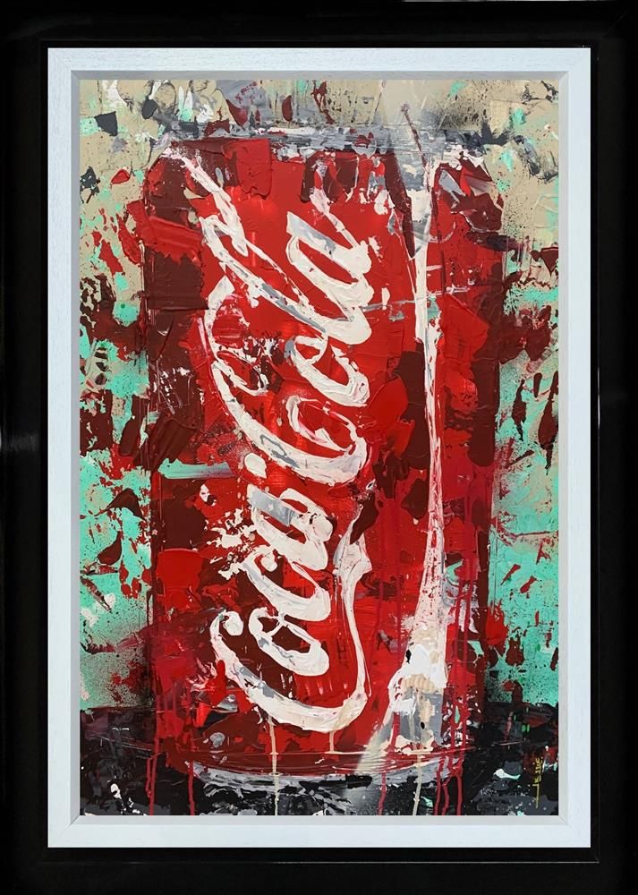 Coca Cola Framed Canvas Studio Edition by Artist Jessie Foakes