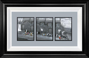 Crash, Bank, Wallop Framed Print on Board by Artist Leigh Lambert