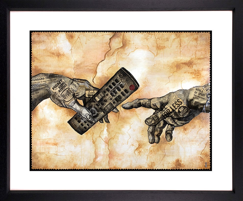 Creation of Ads Framed Print by Artist Chess