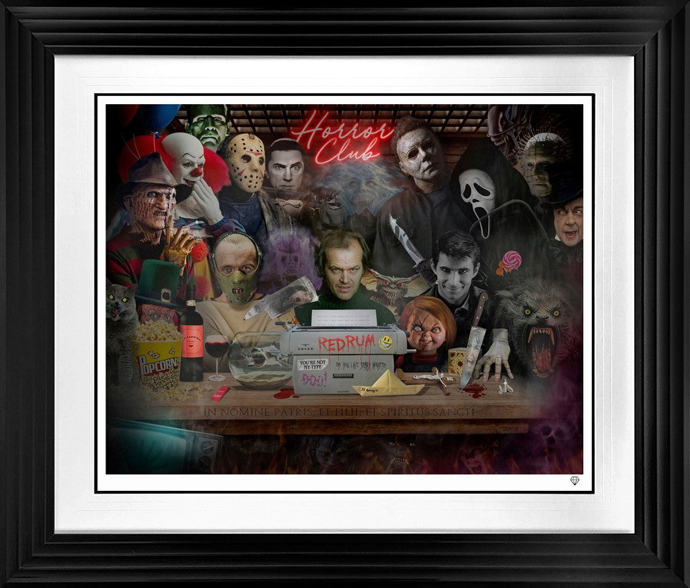 Do You Like Scary Movies Framed Print on Paper by Artist JJ Adams