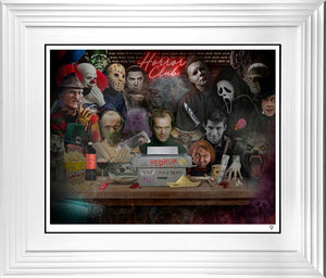 Do You Like Scary Movies Framed Print on Paper by Artist JJ Adams