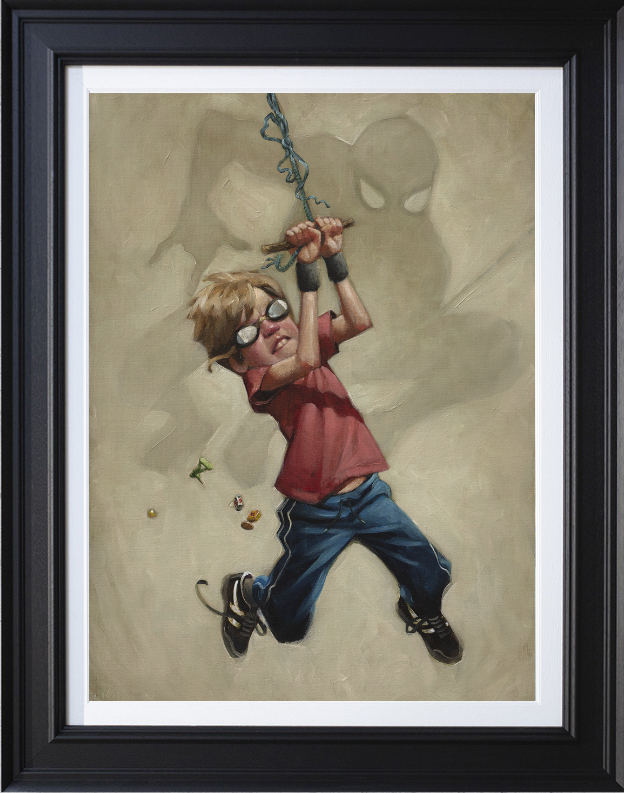 Does Whatever a Spider Can Framed Canvas on Board by Artist Craig Davison