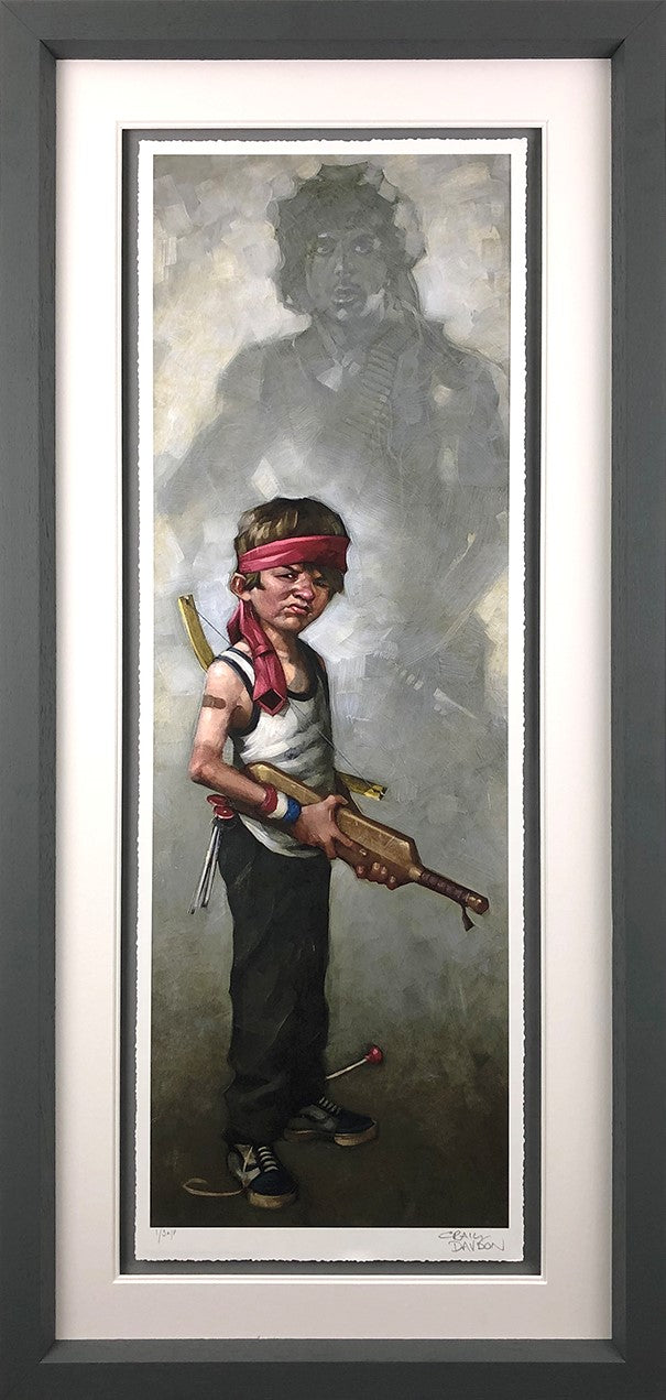 Don't Push It Framed Print on Paper by Artist Craig Davison