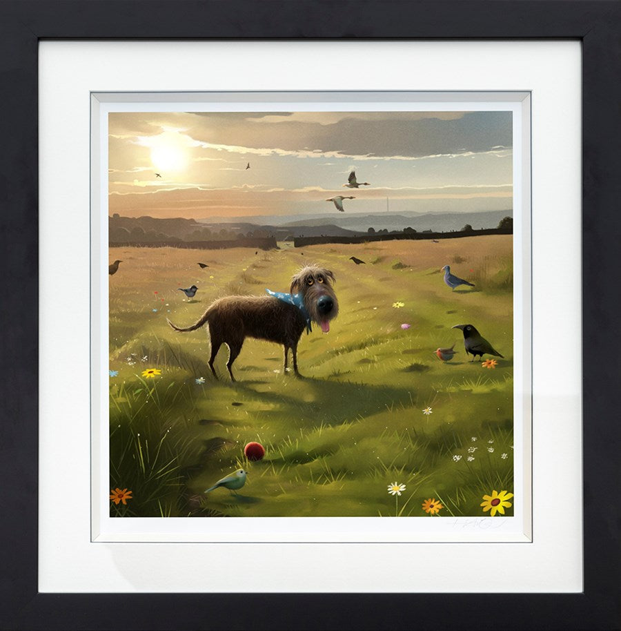 Early Birds Framed Print on Paper by Artist Stephen Hanson