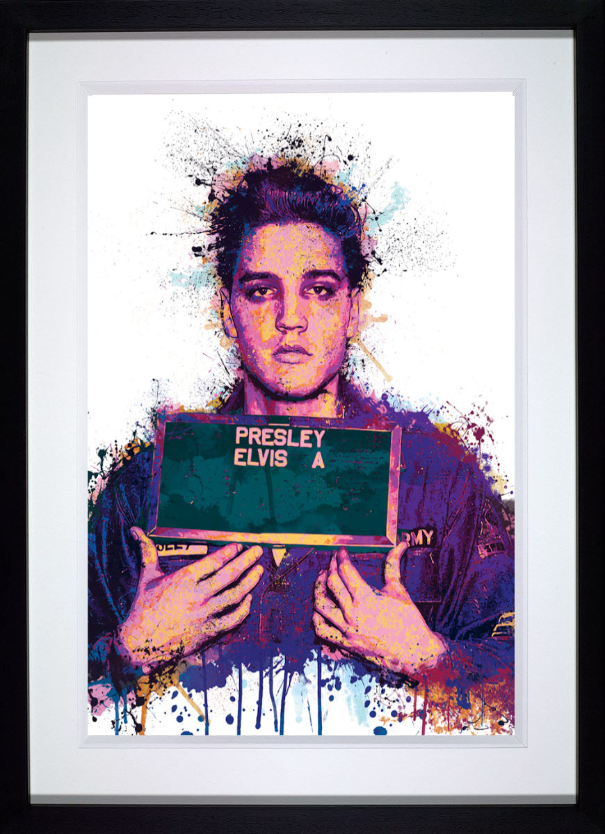 Elvis - Mugshot Print by Artist Daniel Mernagh