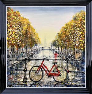 Exploring Amsterdam Framed Canvas on Board by Artist Nigel Cooke