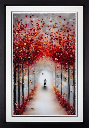 Falling For You Framed Print on Paper by Artist Kealey Farmer