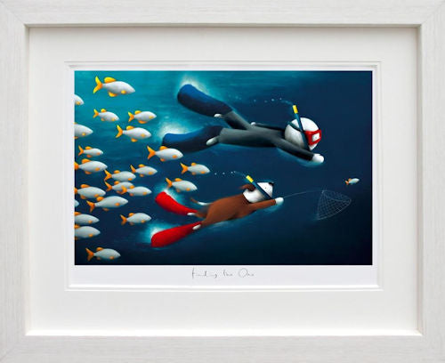 Finding The One Framed Print by Artist Doug Hyde