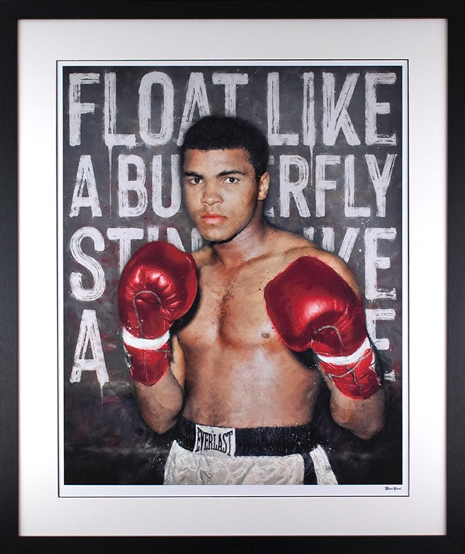 Float Like A Butterfly Framed Print on Paper by Artist Monica Vincent