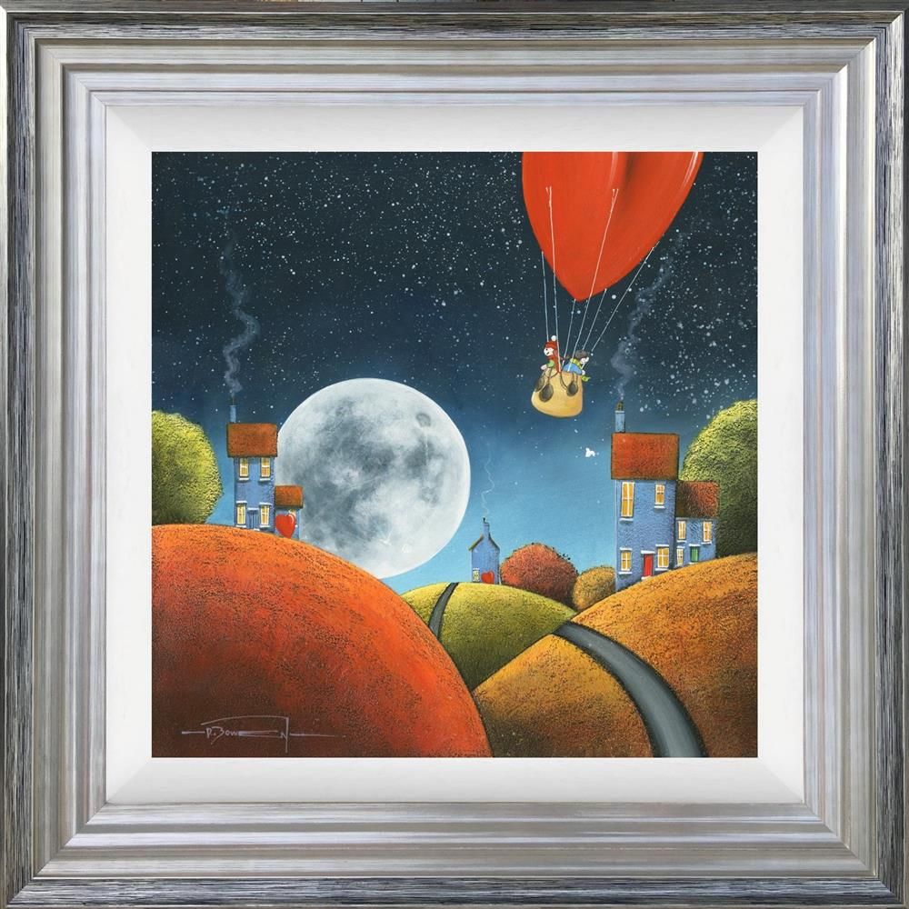 Fly Me To The Moon Framed Print on Board by Artist Dale Bowen 