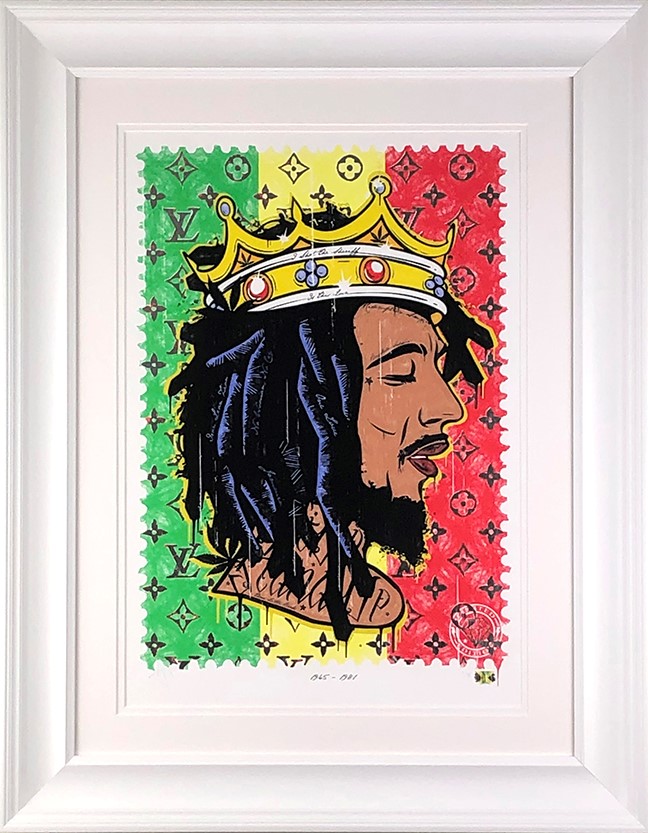 Get Up Stand Up - Bob Marley Framed Print on Paper by Artist JJ Adams