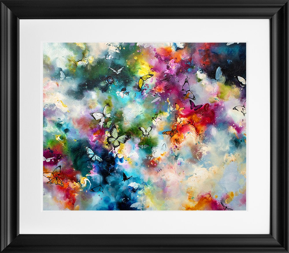 Glow Framed Print on Paper by Artist Katy Jade Dobson