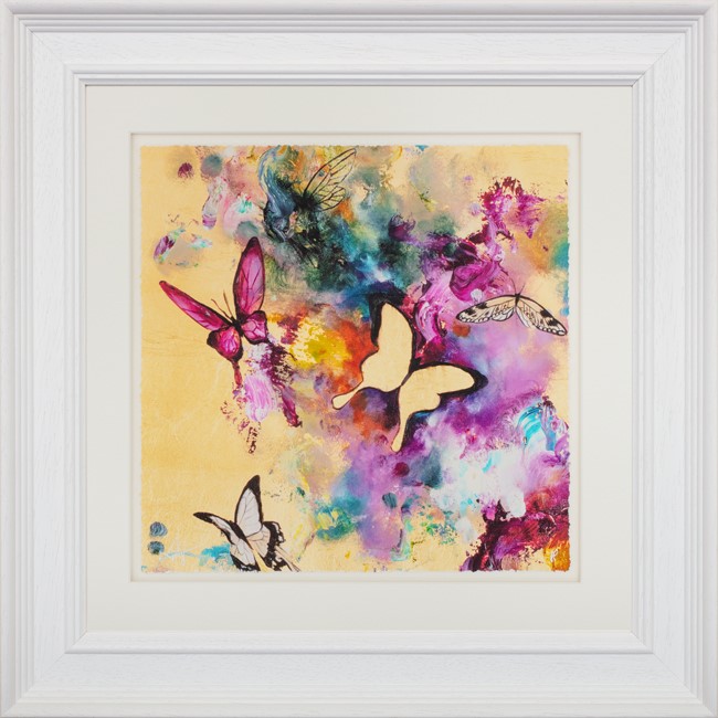 Golden Aura II Framed Print on Paper by Artist Katy Jade Dobson