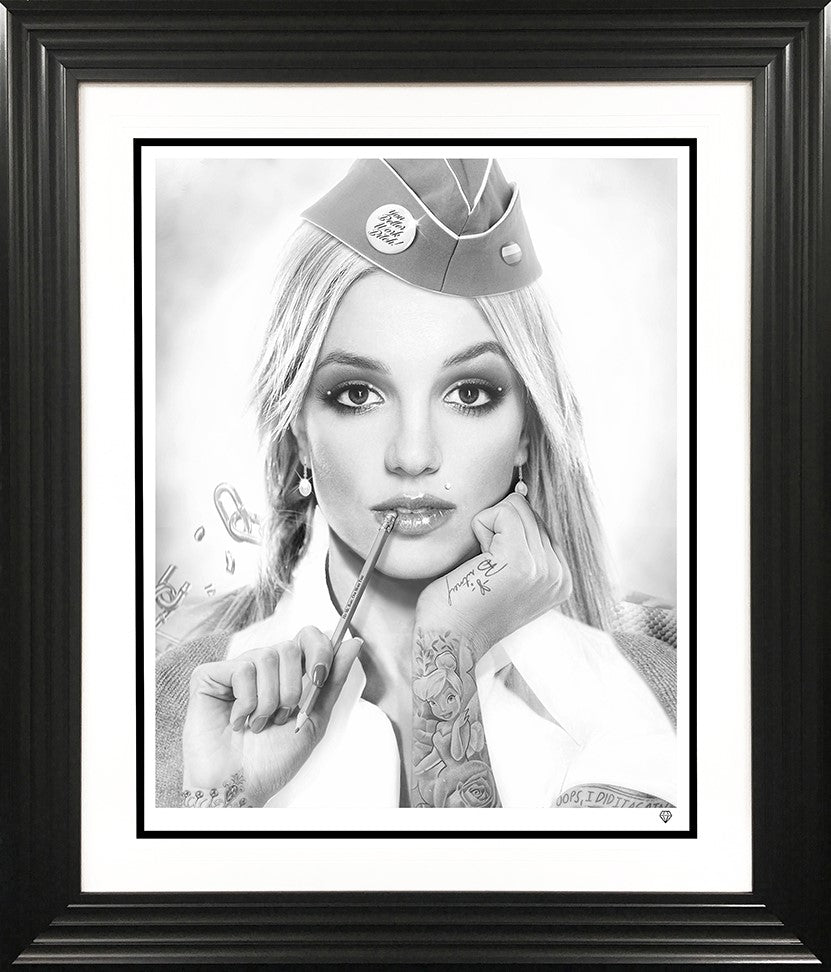 Hit Me Baby One More Time Framed Print on Paper by Artist JJ Adams