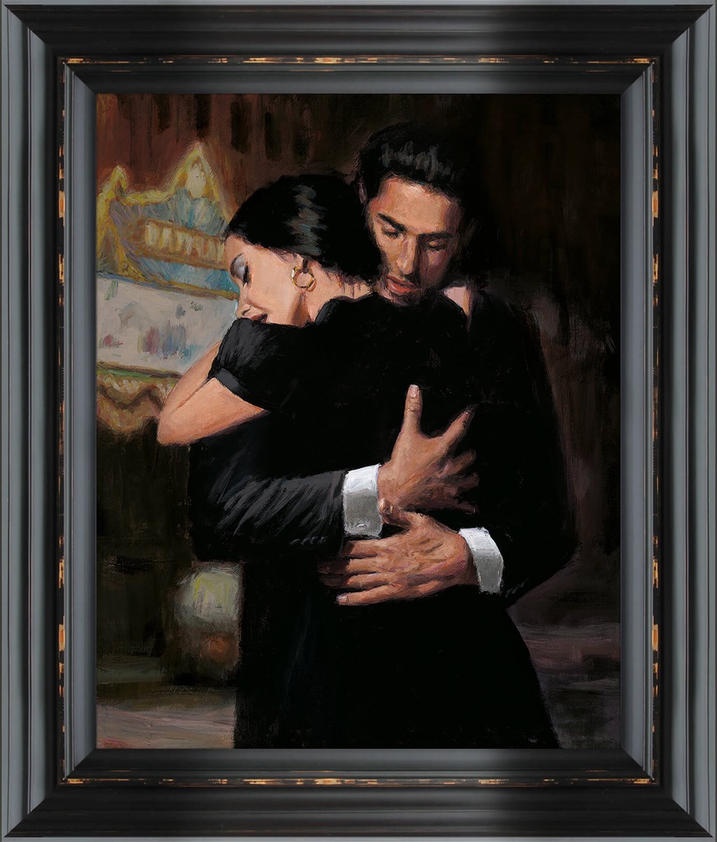 Hollywood Boulevard Framed Canvas on Board by Artist Fabian Perez