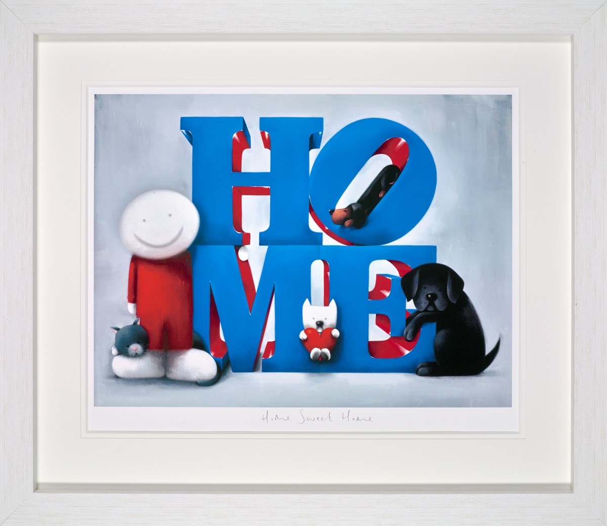 Home Sweet Home Framed Signed Limited Edition Print on Paper by Artist Doug Hyde