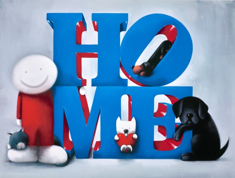 Home Sweet Home Signed Limited Edition Print on Paper by Artist Doug Hyde