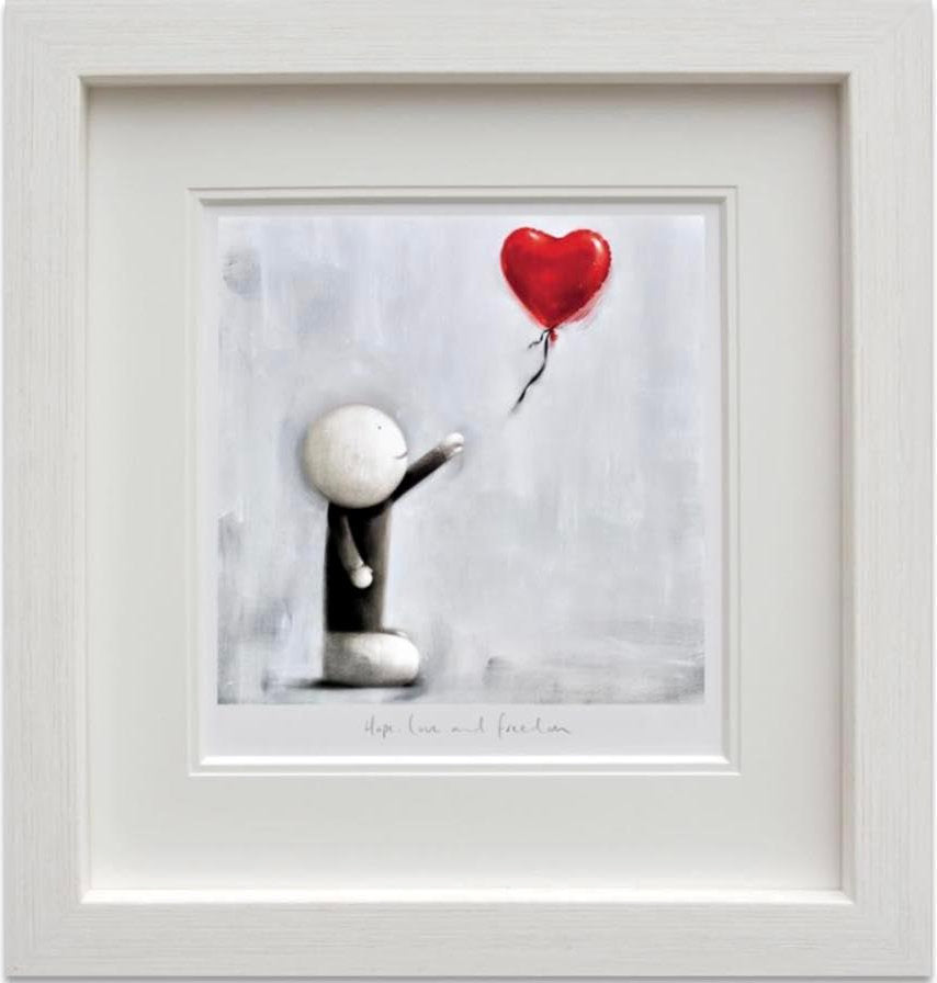 Hope Love and Freedom Framed Print by Artist Doug Hyde