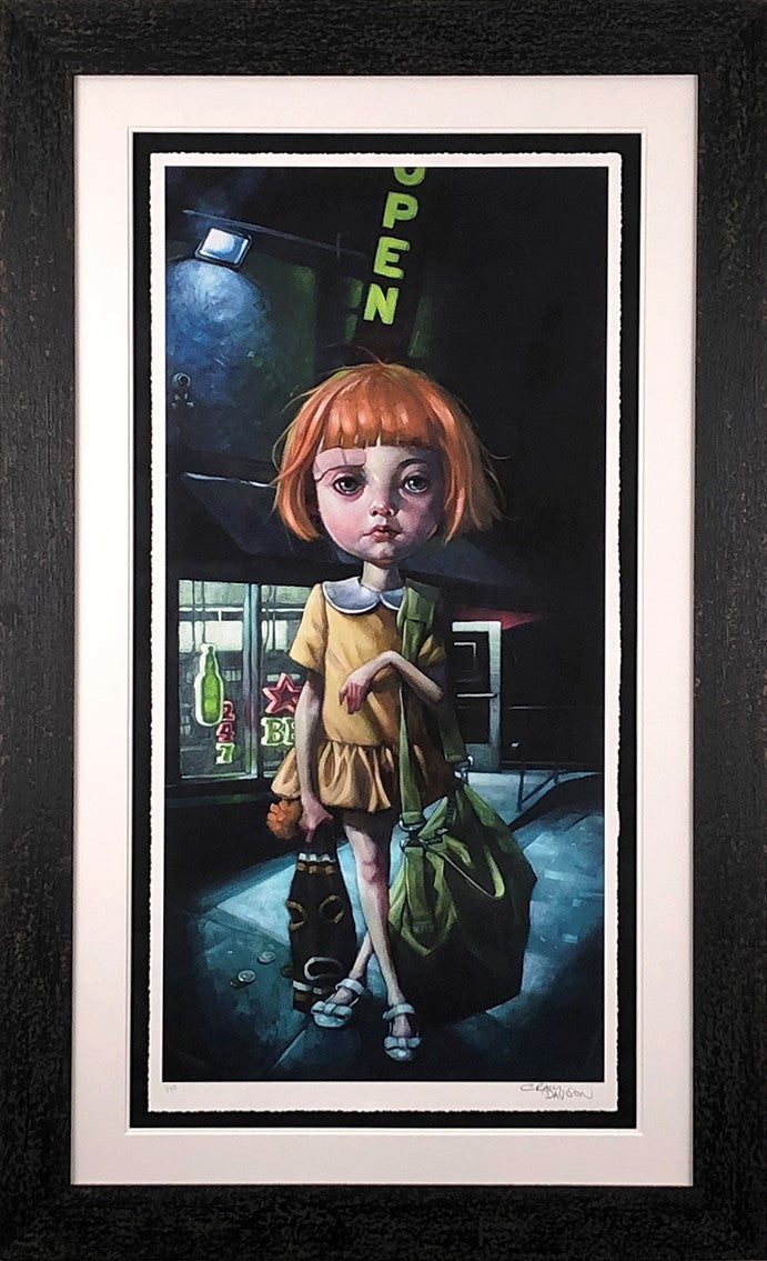 How Far Can Too Far Go  Framed Print on Paper by Artist Craig Davison