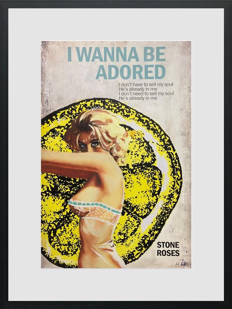 I Wanna Be Adored Framed Print on Paper by Artist Linda Charles