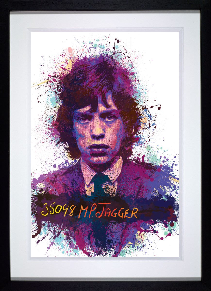 Jagger - Mugshot Print by Artist Daniel Mernagh