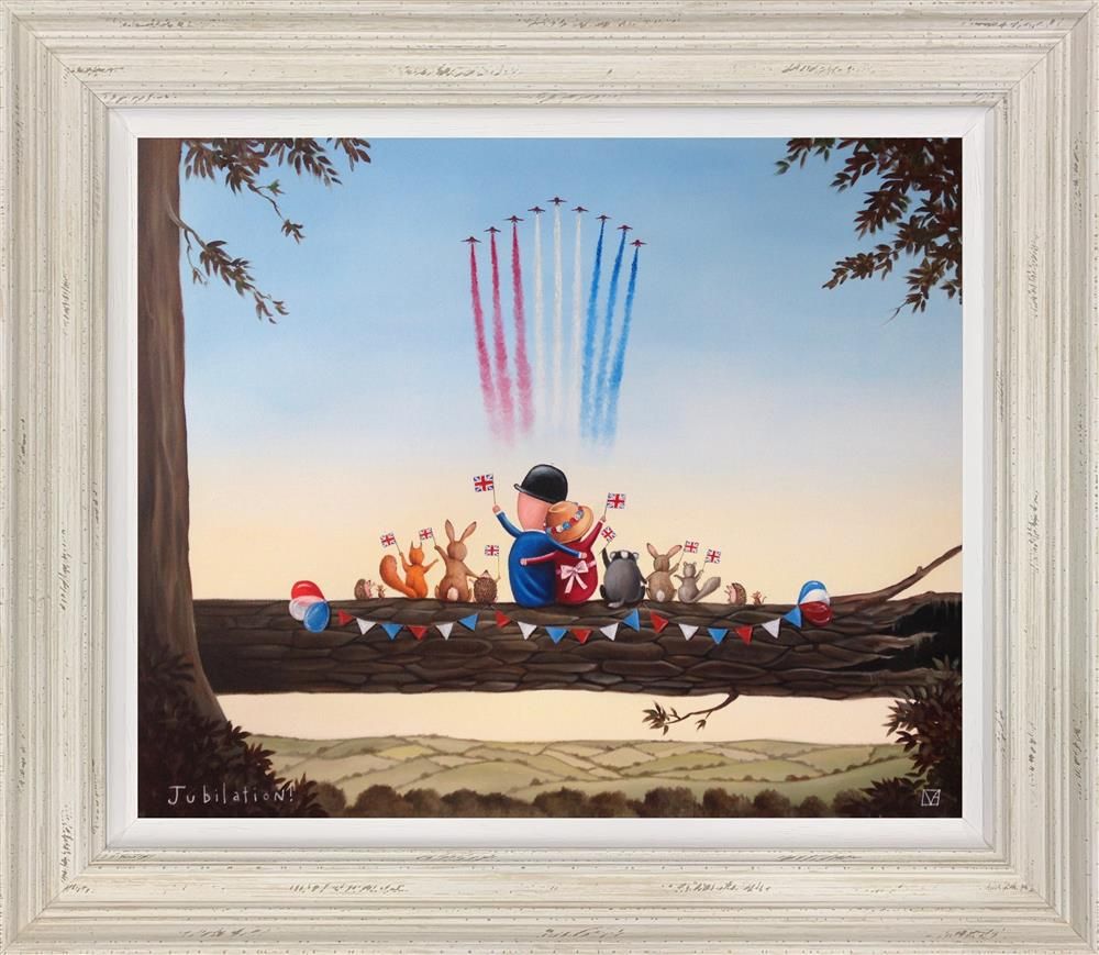 Jubilation Framed Canvas on Board  by Artist Michael Abrams