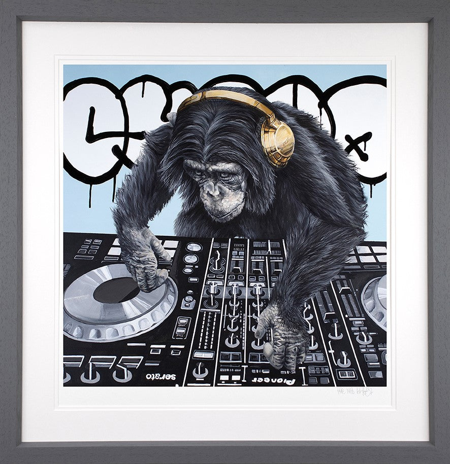 Jungle Nights and Swinging Beats Framed Print on Paper by Artist Dean Martin (The Mad Artist)