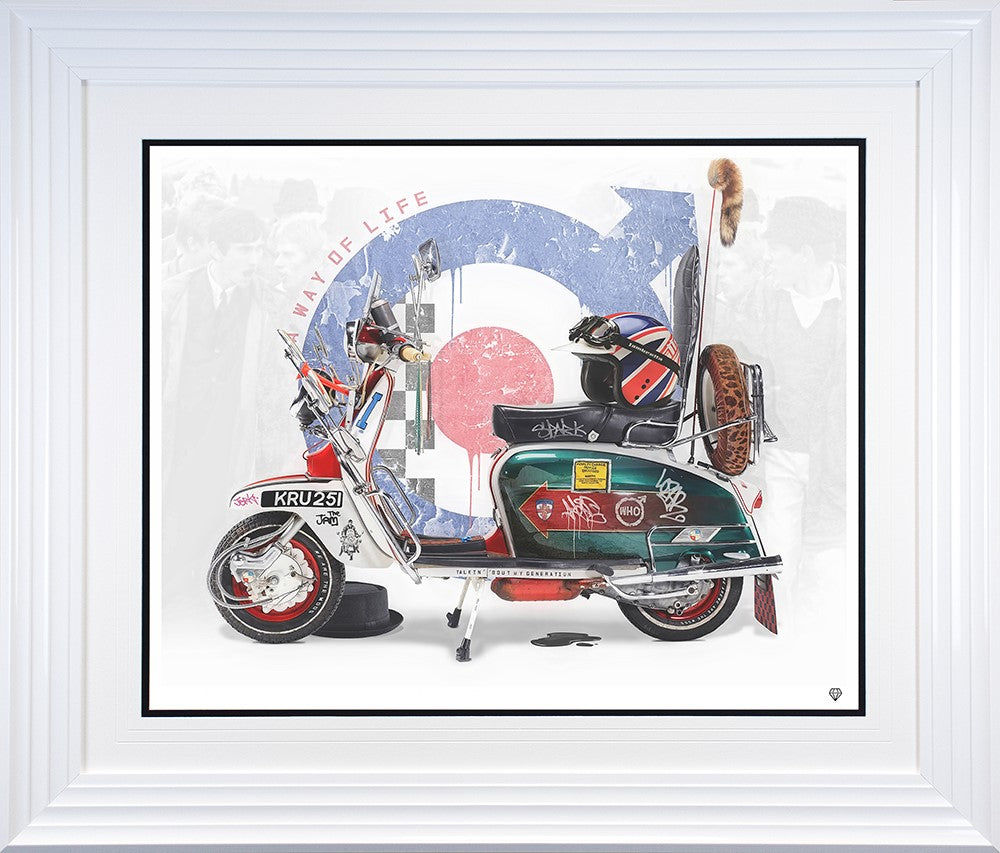 Life's A Journey Enjoy The Ride Framed Print on Paper by Artist JJ Adams