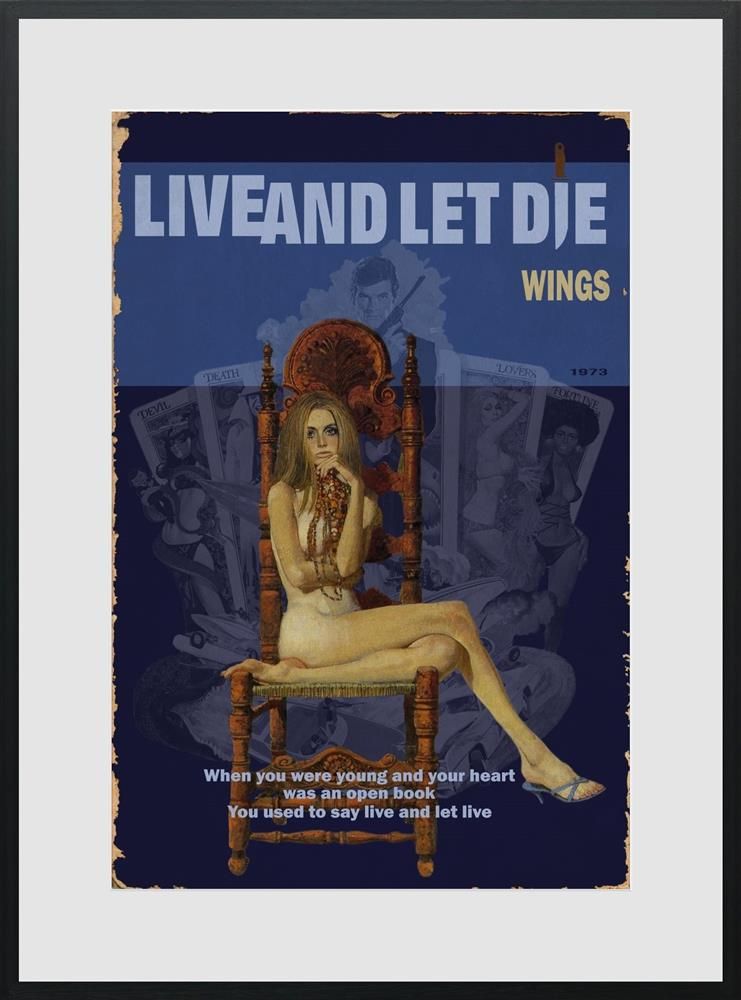 Live and Let Die 1973 Framed Print on Paper by Artist Linda Charles