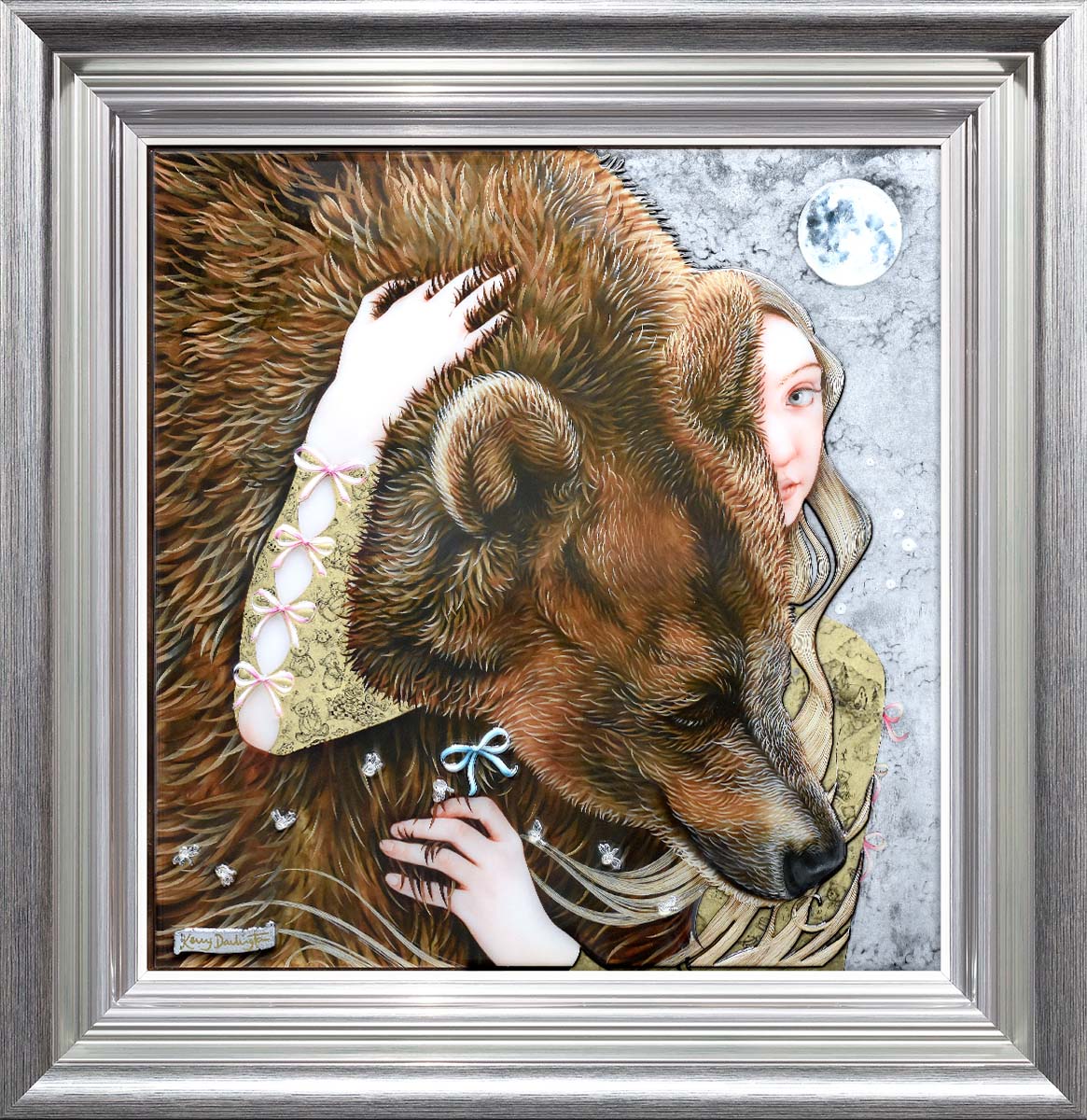 Look For The Light Framed Mixed Media Print by Artist Kerry Darlington