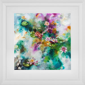 Lotus Framed Print on Paper by Artist Katy Jade Dobson