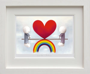 Love From a Distance Framed Print on Paper by Artist Doug Hyde