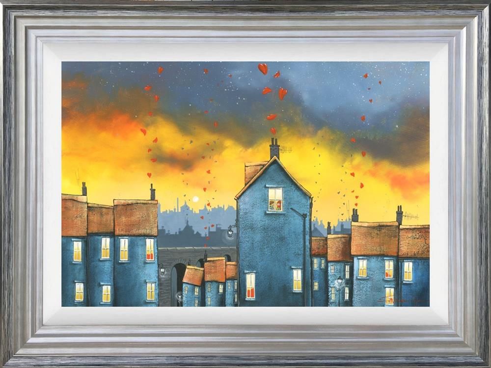 Love Town Framed Print on Board by Artist Dale Bowen 