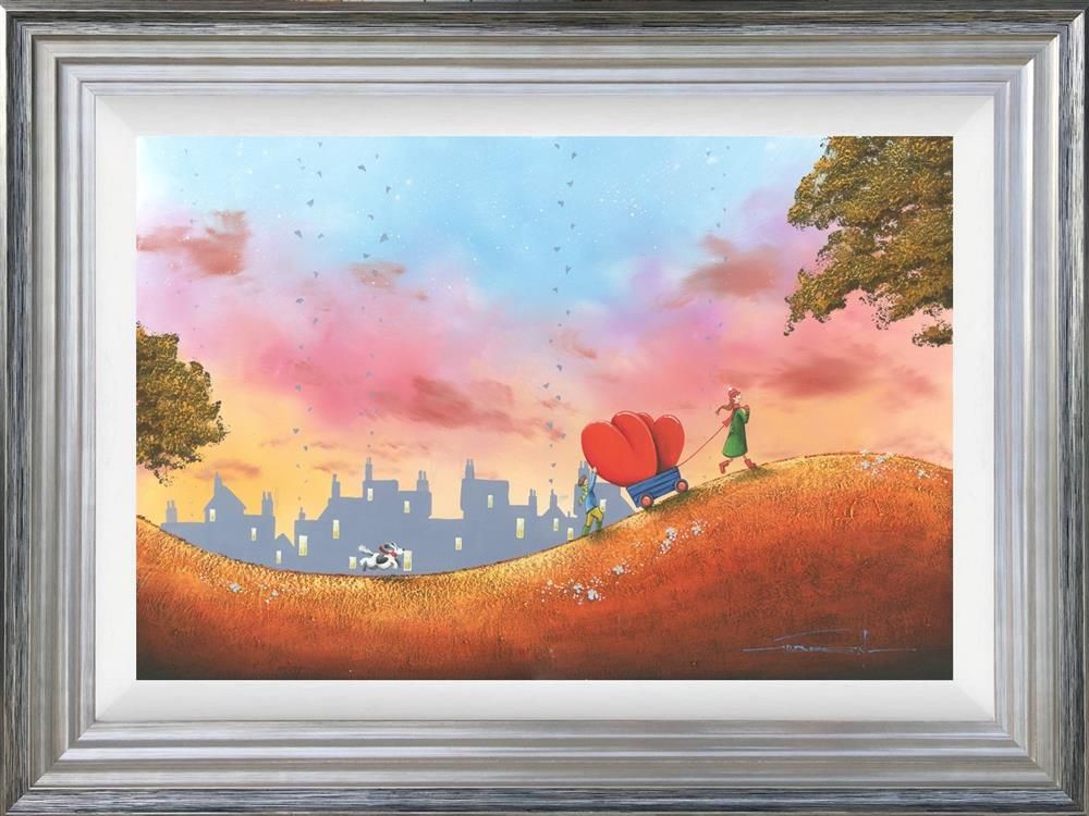 Loved Up Framed Print on Board by Artist Dale Bowen 